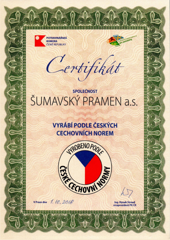 Certifikát — ČESKÉ CECHOVNÍ NORMY